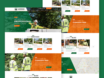 Tree Cutting website 2020 trend branding chirstmas color creative design designer designers designs dribbble landing page homepagedesign tree trends typography ui ux