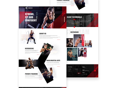Fitness website 2020 trend branding clean color creative design designer dribbble landing page fitness fitness club homepagedesign modern typography ui unique ux zym