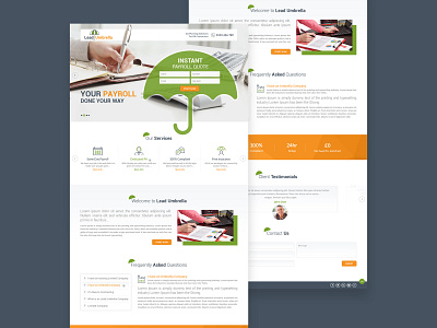 Payroll website 2020 trend branding clean color creative design designer dribbble landing page finance home page modern payroll typography
