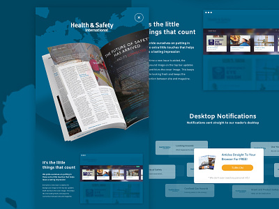 Health & Safety Magazine Feature design web