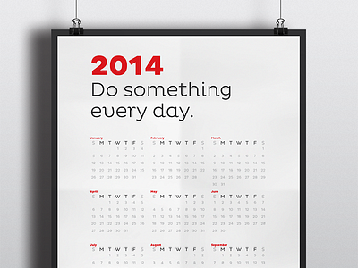 Do Something Calendar Poster