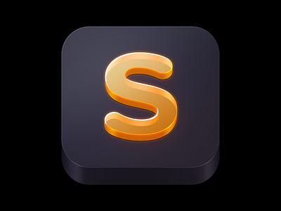 Sublime Text Icon Remake 02 app glass icon mac reflection sublime text