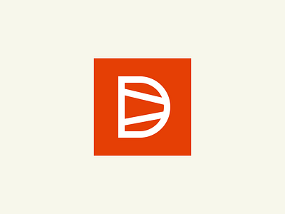 Dovetail Logomark logo mark monogram orange woodworking