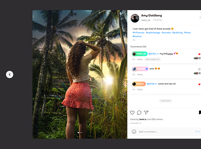 Instagram Comment Section Redesign app design typography