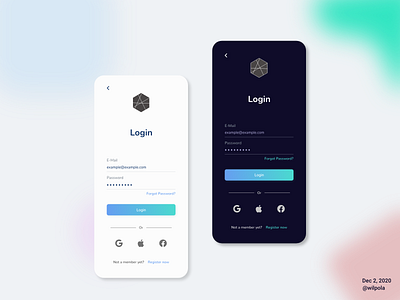 Mobile UI 001 - Login