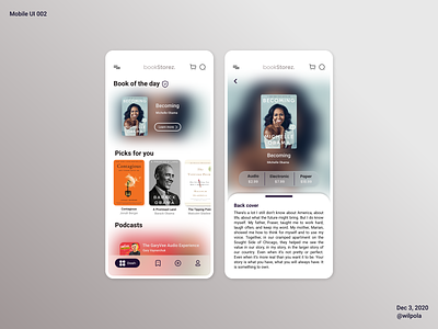 Mobile UI 002  - bookStorez.