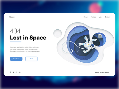 Error 404 Page- Lost In Space