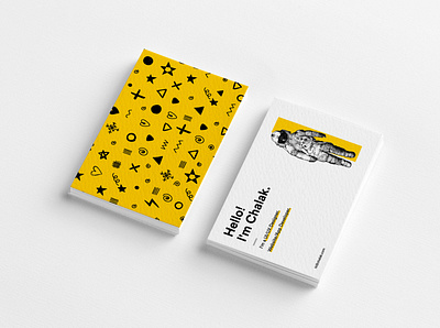 My Business Card- Uplabs Business Card Challenge adobe adobexd black black white black and yellow brand design branding businesscard clean colors design illustration new shot space ui uplabs yellow yellow logo