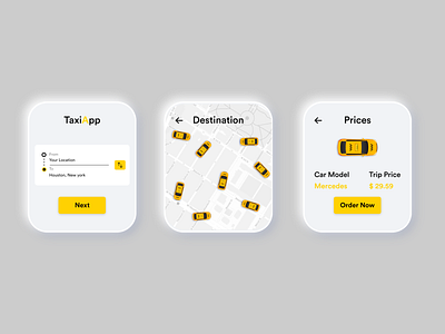 Taxi App - Watch Version adobe adobexd black black white clean colors design download new popular shot taxi taxi app taxi booking app taxi driver ui uiux yellow