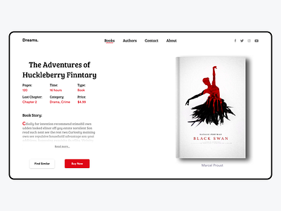 Book Website adobe adobexd book book cover books buy now clean colors design new online popular readbook reading reading app red shot storybook ui uiux