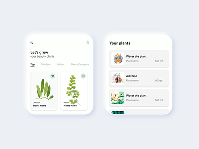 Planting Watch App #002 adobexd app app design awesome design black clean colors design green illustration new planting planting app plants popular ui watch watch app white