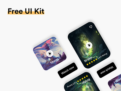 FREE UI Kit #018 adobexd app app design awesome design black clean colors design download free ui kit illustration new popular ui ui kit white