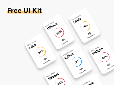 FREE UI Kit #022 adobexd app app design awesome design black clean colors design download free ui kit illustration new popular ui ui kit white
