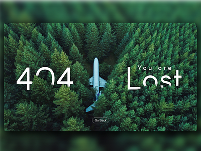 Error 404 Page adobe adobexd awesome design clean colors design error404 lost new plane popular shot tree ui web webdesign website