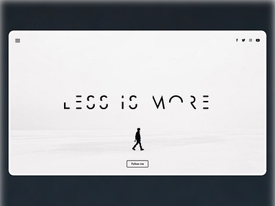 Less is More- Simple Website