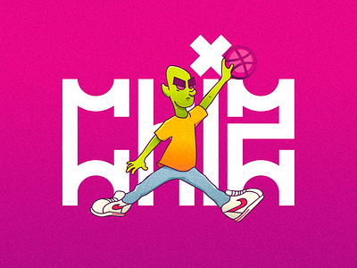 Start basketball chiz dribbble dribbble debut hiphop illustration ilustração leemão