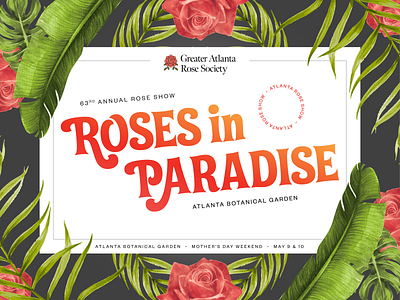 Rose Show Artwork branding graphic design illustration logo roses