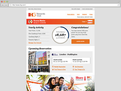 IHG Rewards Club e-Statement email email marketing holiday inn hospitality hotel indigo hotels intercontinental hotels responsive email