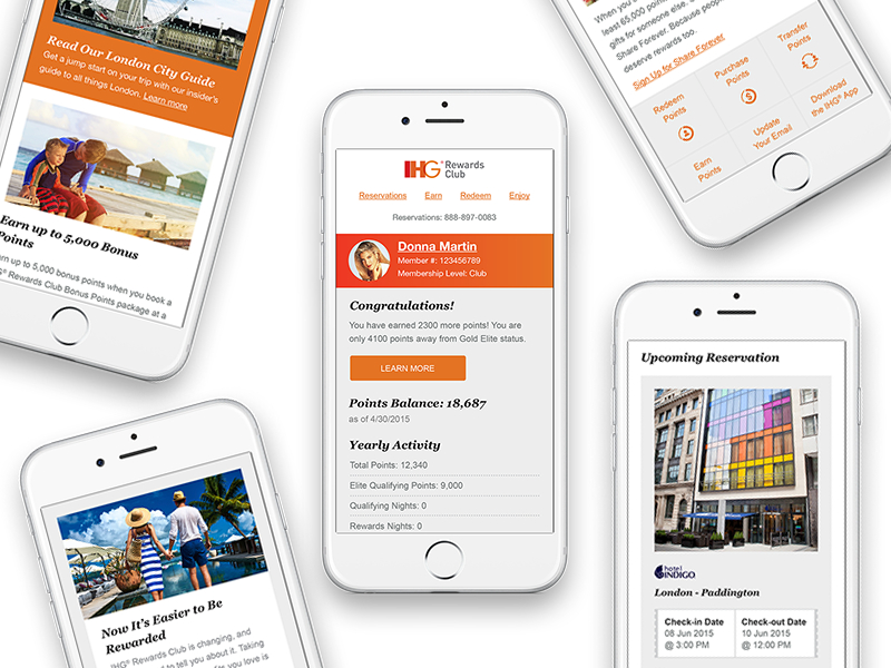 IHG Rewards Club e-Statement by Matthew Hensler on Dribbble