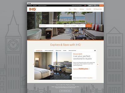 IHG Home Page Test home page hotel ihg travel usability testing ux