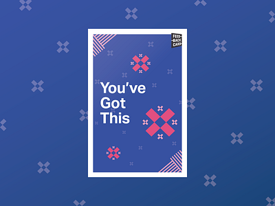 You've Got This aktiv grotesk creative review feedback post card print team teamwork ux