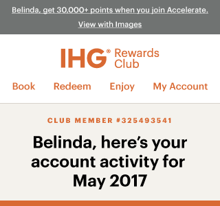 The IHG Rewards Club e-Statement by Matthew Hensler on Dribbble