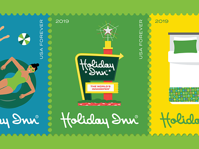 Holiday Inn Postage Stamps 1 holiday inn illustration stamp stamps