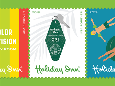 Holiday Inn Postage Stamps 3 holiday inn illustration stamp stamps