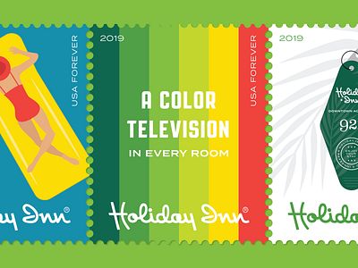 Holiday Inn Postage Stamps 4 holiday inn illustration stamp stamps