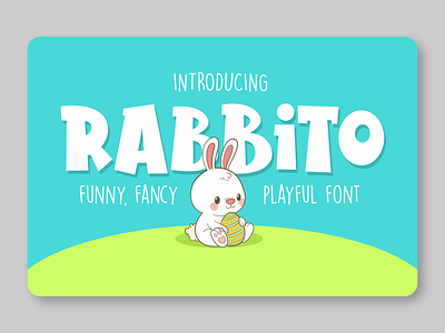 Rabbito fancy font font awesome font design fonts kids font logotype playful font rabbit