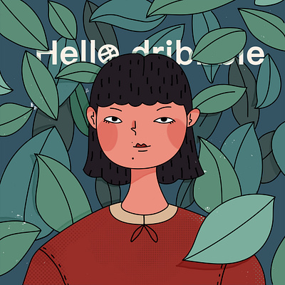 Hello Dribbble design illustration 插图 设计