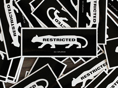 Rated R cat film illustration meow movies r rated restricted stickers