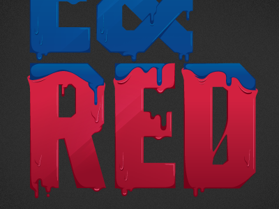 Red font illustration nfl red