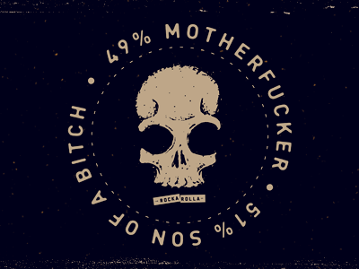 Motherfucker metal music print rock rockarolla