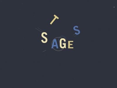 We create stages...( animation ) animated animation blue cirque gif soleil typography