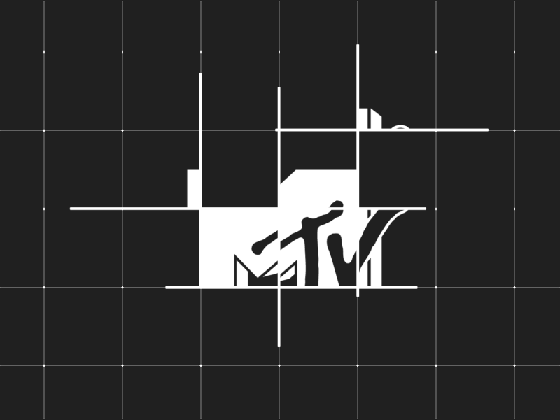 MTV (animation) animation design gif graphics grid logo motion mtv smooth