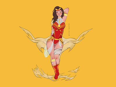 Darna cartoon character design illustration superhero vector