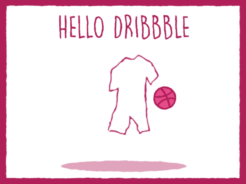 Hello Dribbble! 2d animation after effect basketball debut first shot illustration motiongraphics