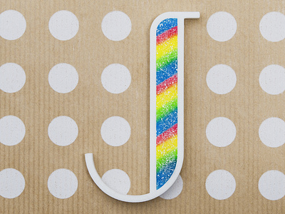 J for Jolly (Jolly) 36days 36daysoftype 3d 3d printer 3d printing a letter a day blender candy dribbble j jolly letter lettering photo project real typo typography vector work