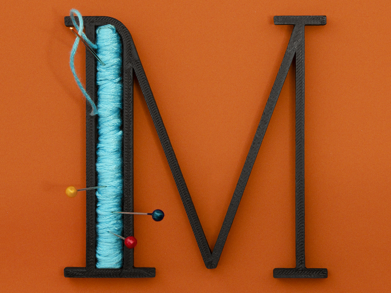M for Matassa (Hank) 36days 36daysoftype 3d 3dprint 3dprinter a letter a day blender dribbble hank letter lettering m photography project real typo typography vector wire work