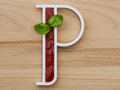 P for Pomodoro (Tomato) 36days 36daysoftype 3d 3d object 3d print 3d printer 3d printing 3d project blender dribbble letter lettering p pomodoro real tomato sauce typo typography vector work