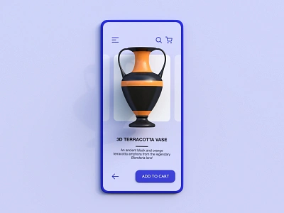 3D E-Commerce 3d 3d illustration amphora app blender c4d concept cycles e commerce illustration neomorphism object render rendering skeuomorph ui user interface web webdesign website