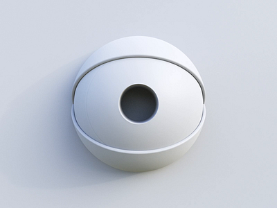 Crazy Eye - Clay 3d animation blender c4d clay clean concept cycles design eye eyeball eyes gif illustration motion design motion graphic render rendering simple white