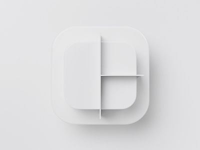 Newsletter Editor Icon for Rule Communication - Clay 3d 3d icon blender c4d cinema 4d clay concept cube cycles icon icon set icons illustration ios modularity module render round rule white