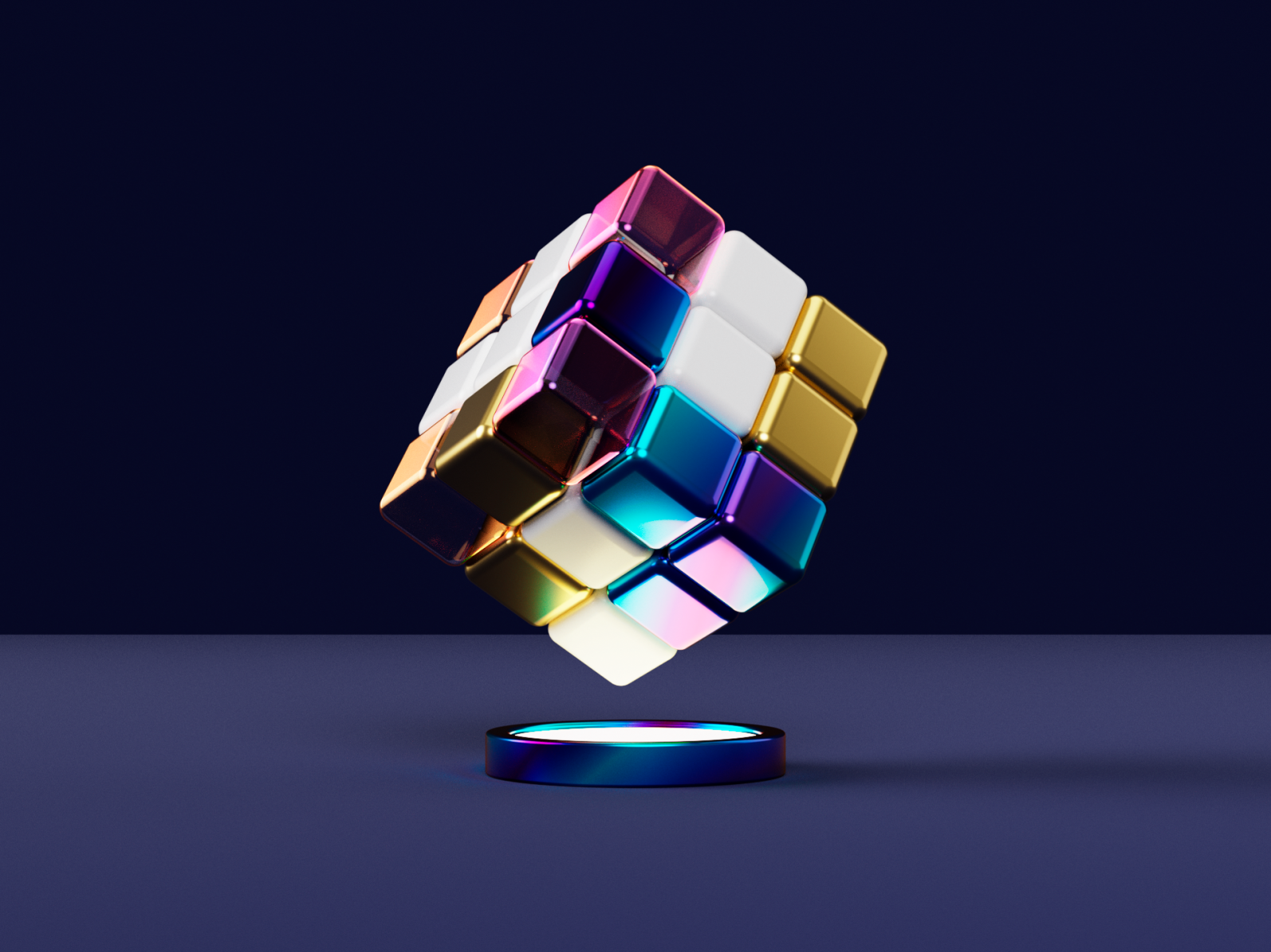 Cube - Dark by Fabrizio Boni on Dribbble