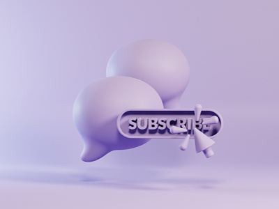 Subscribe through SMS - Clay 3d 3d art 3dicon blender bubble bubbles c4d clay concept cycles design icon illustration message minimal mouse render sms subscribe ui