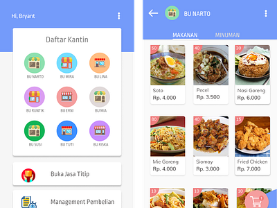 Canteen App delivery app design designer food app ui uidesign ux design