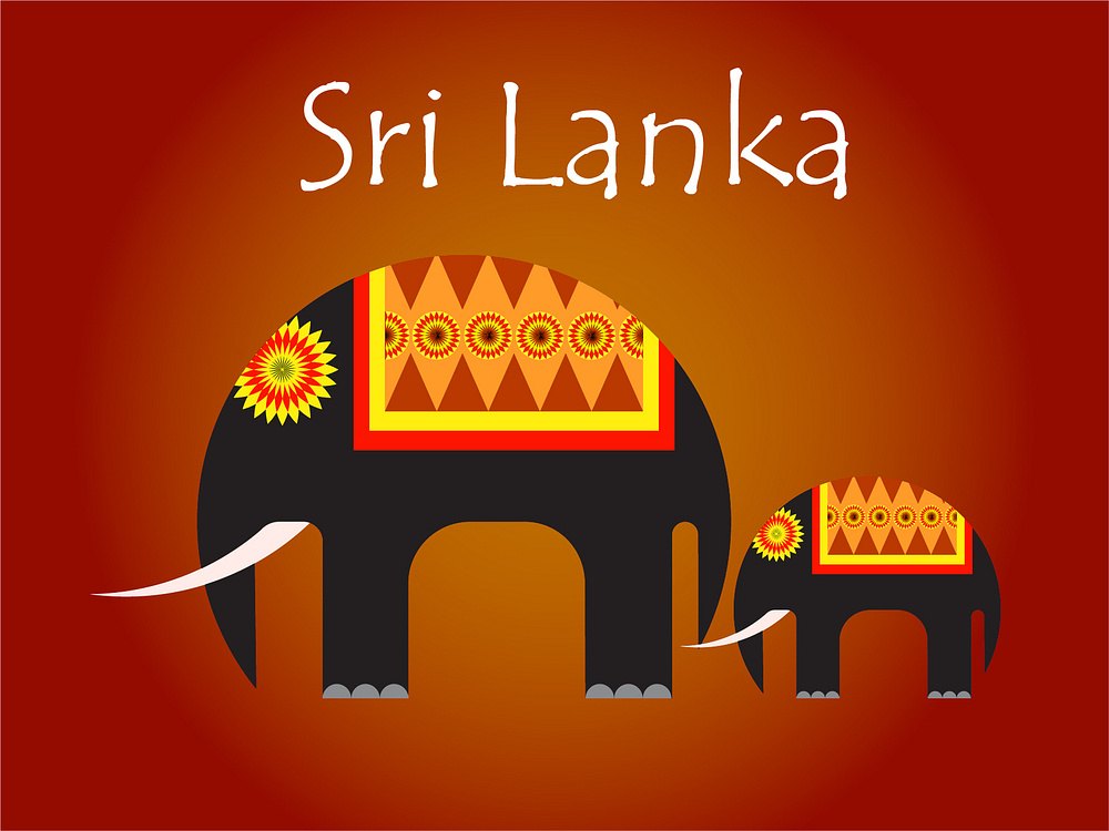 Sri Lankan Elephant designs, themes, templates and downloadable graphic