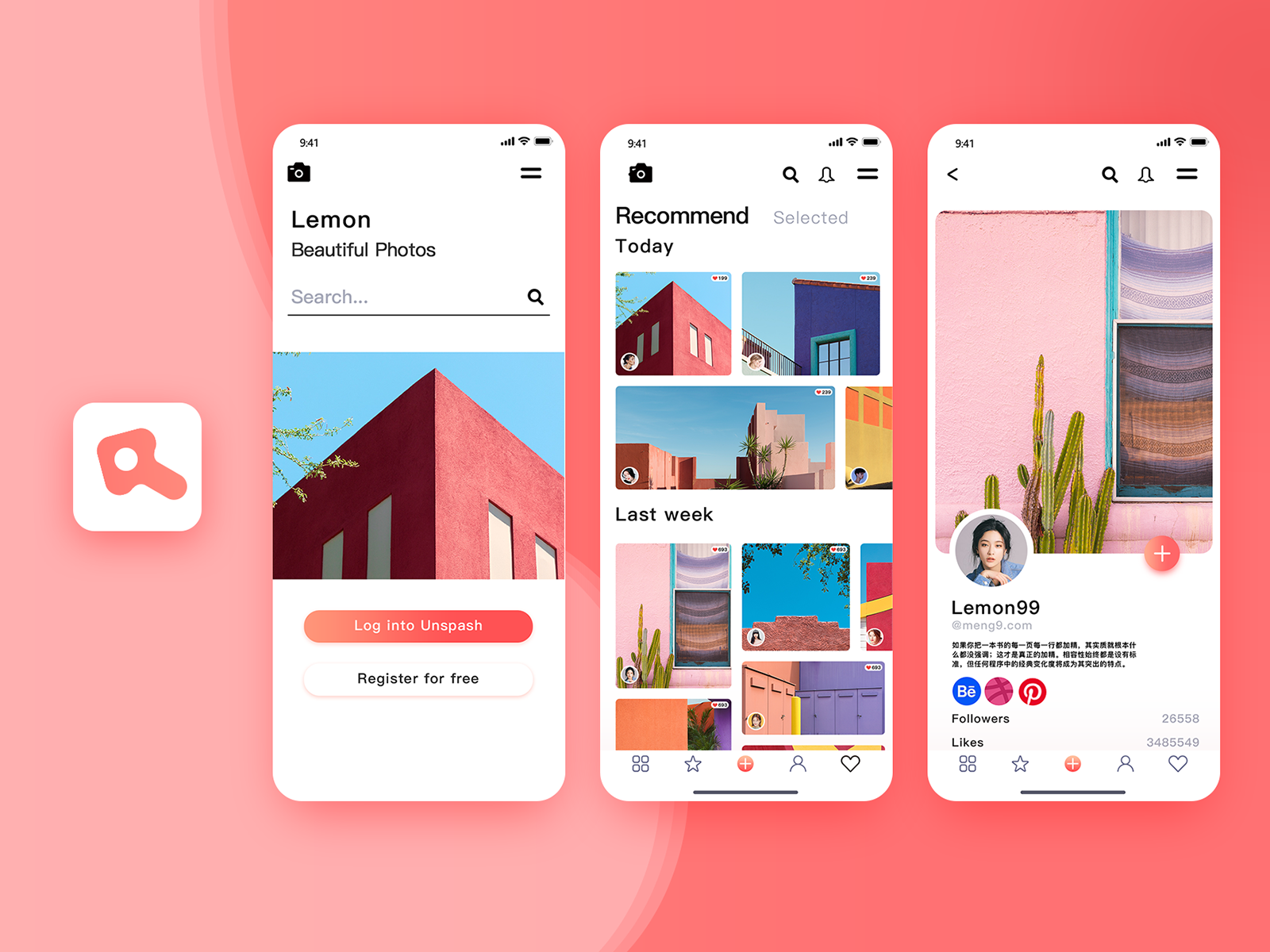 Photos APP by lemon99 on Dribbble