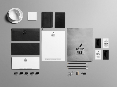 Sweetly Inked Brand Identity brand identity branding logo typography